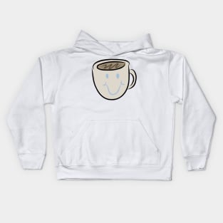 Smile Breakfast Mug of Coffee or Tea Kids Hoodie